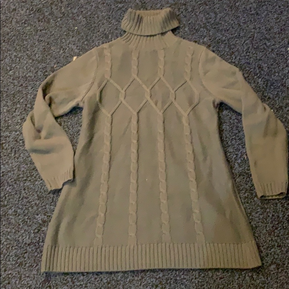 Grey turtleneck tunic